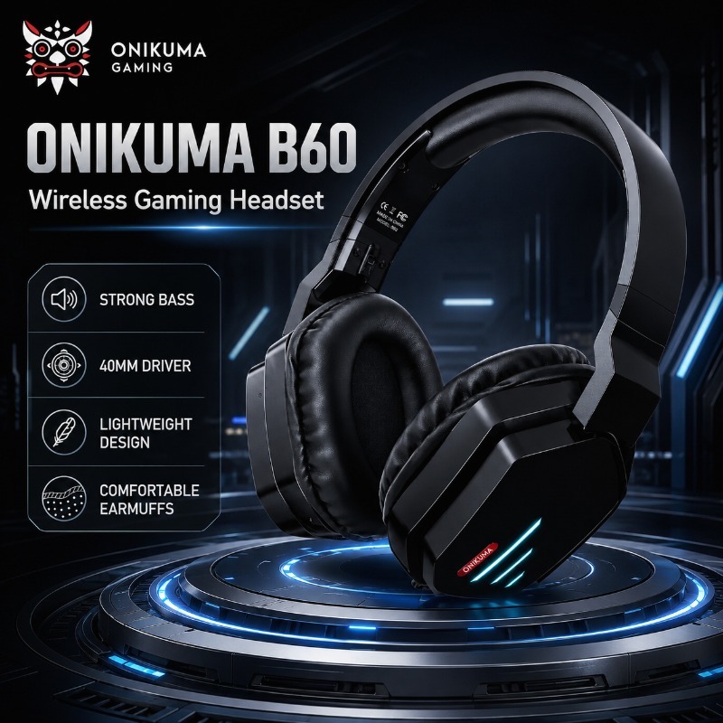 Gaming Console In Amazon - Беспроводная игровая стереогарнитура ONIKUMA B60 с