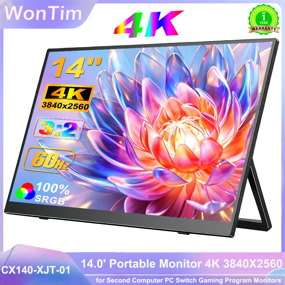 Gaming Console Connect With Phone - Портативный монитор WonTim 14' 4K 3840x2560