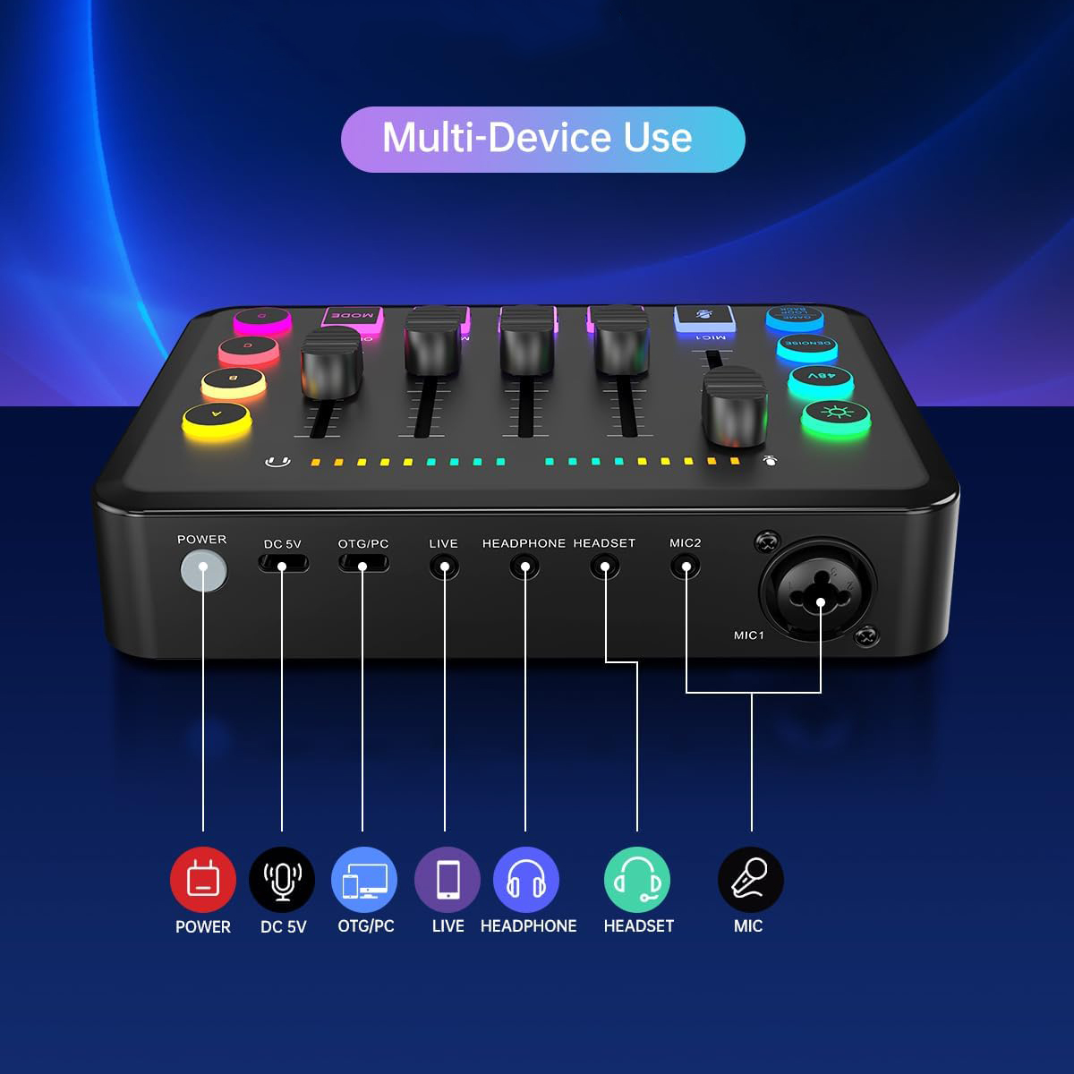 Перезаряжаемый 48В RGB-микшер  – обзор и цена Gaming Console Bundle
